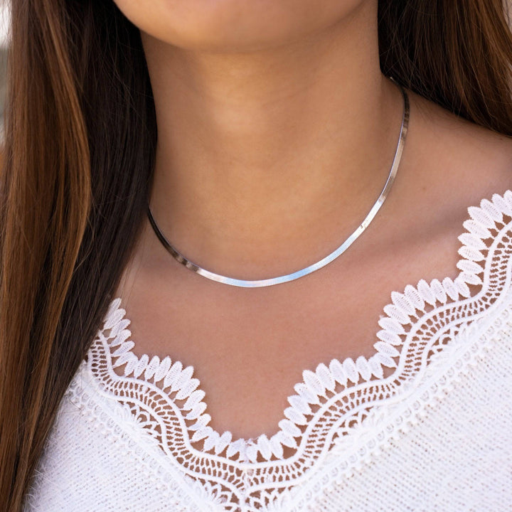 Luxury Flat Necklace - Elvira-Gold-The Livary