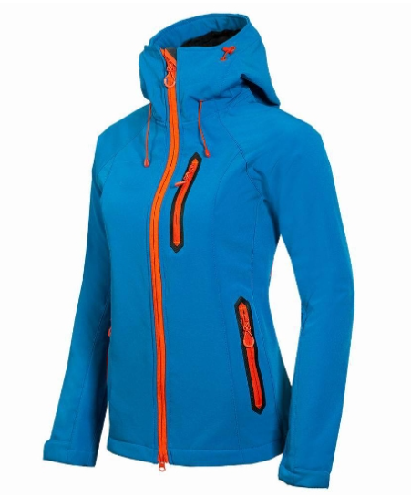Sporty Women's Winter Jacket - Noélie-Blue-S-The Livary