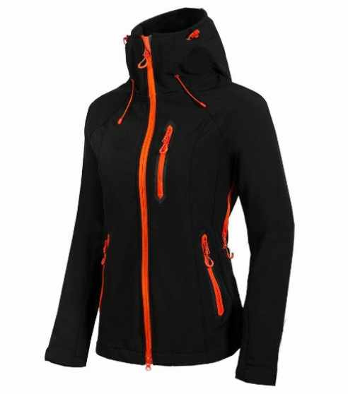 Sporty Women's Winter Jacket - Noélie-Black-S-The Livary
