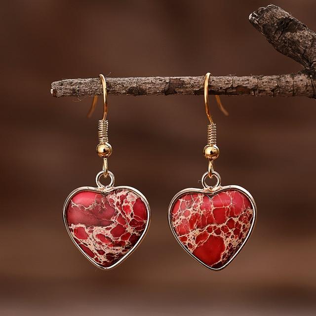 Ruby Essence Jasper Earrings – Sienna-Small-The Livary
