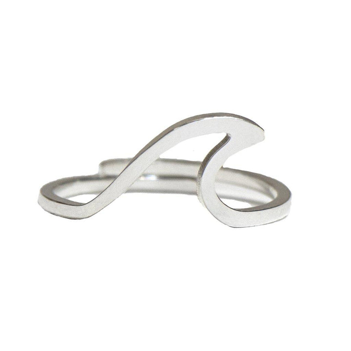 Stylish Wavy Ring - Mila-Silver-The Livary