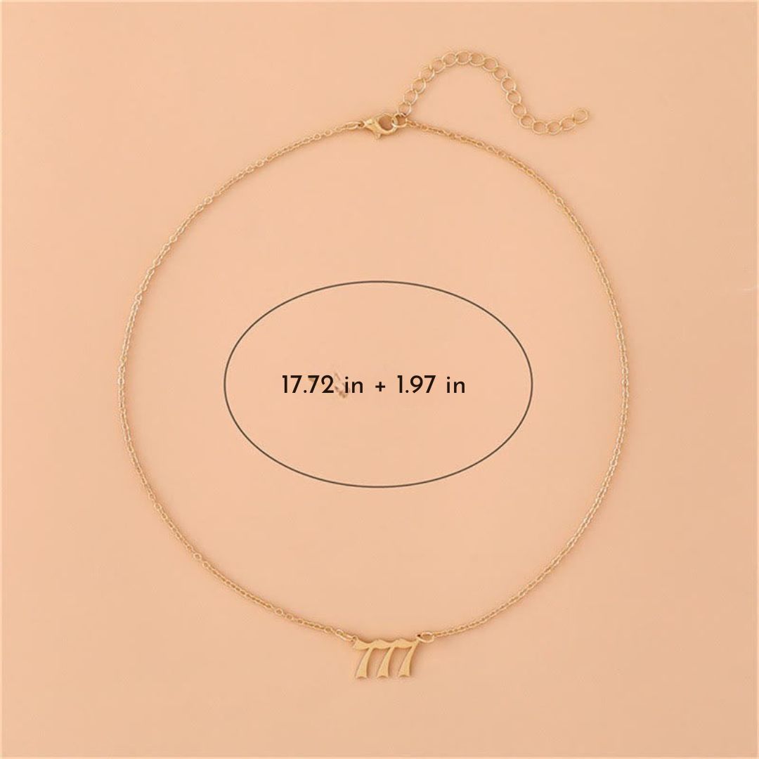 Angel Numbers Stainless Steel Necklace - Celestia-111-Silver-The Livary