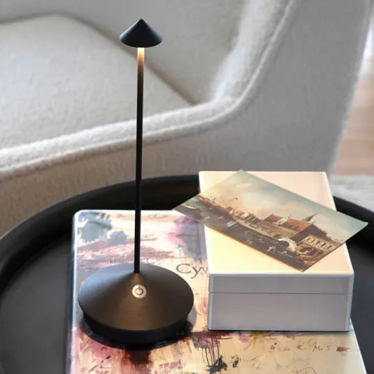 Wireless LED Table Lamp - ClarityGlow-White-The Livary