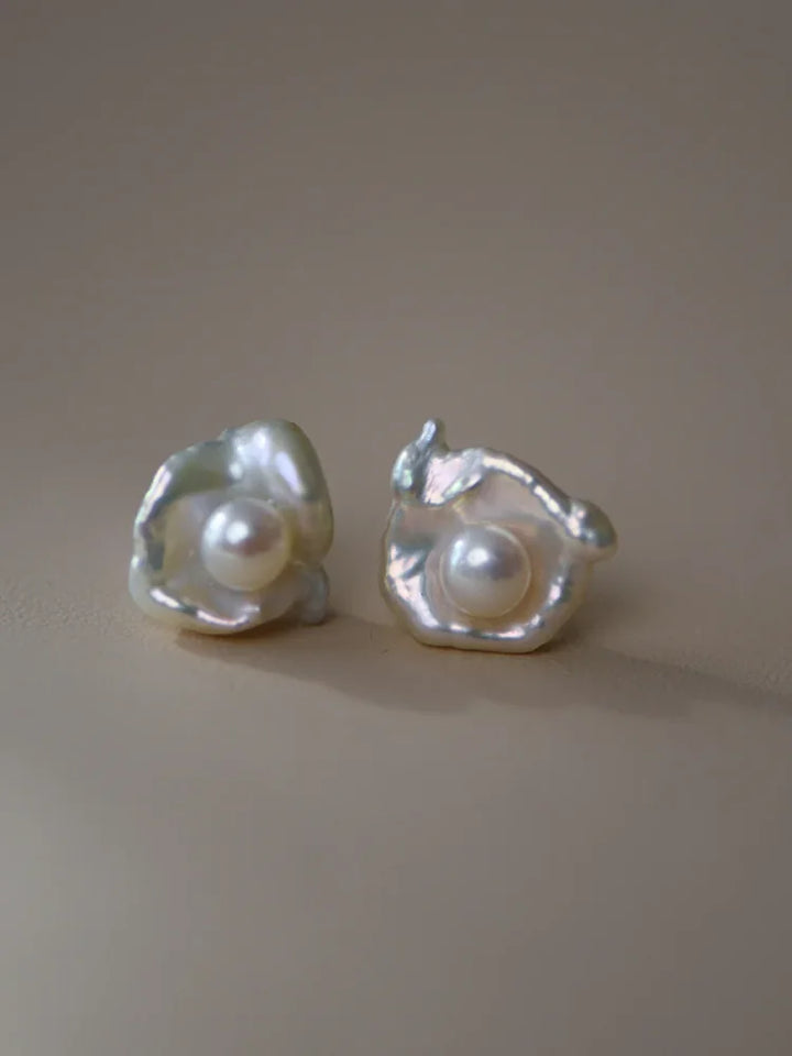 Baroque Pearl Earrings - Noa-The Livary