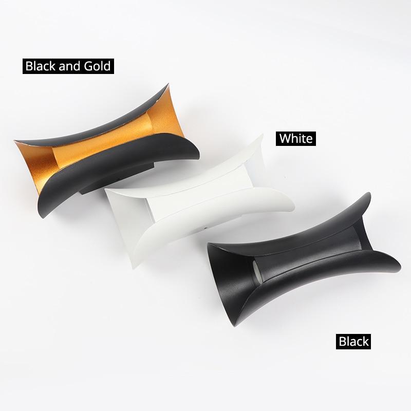 Modern LED Outdoor Wall Lamp - LumiEdge-Black and Gold-Small 6W-Warm white-The Livary