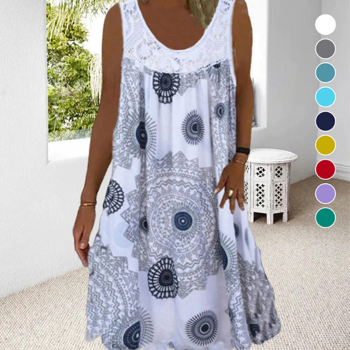 Sleeveless Summer Dress – Miranda | Airy & Comfortable-White-S-The Livary