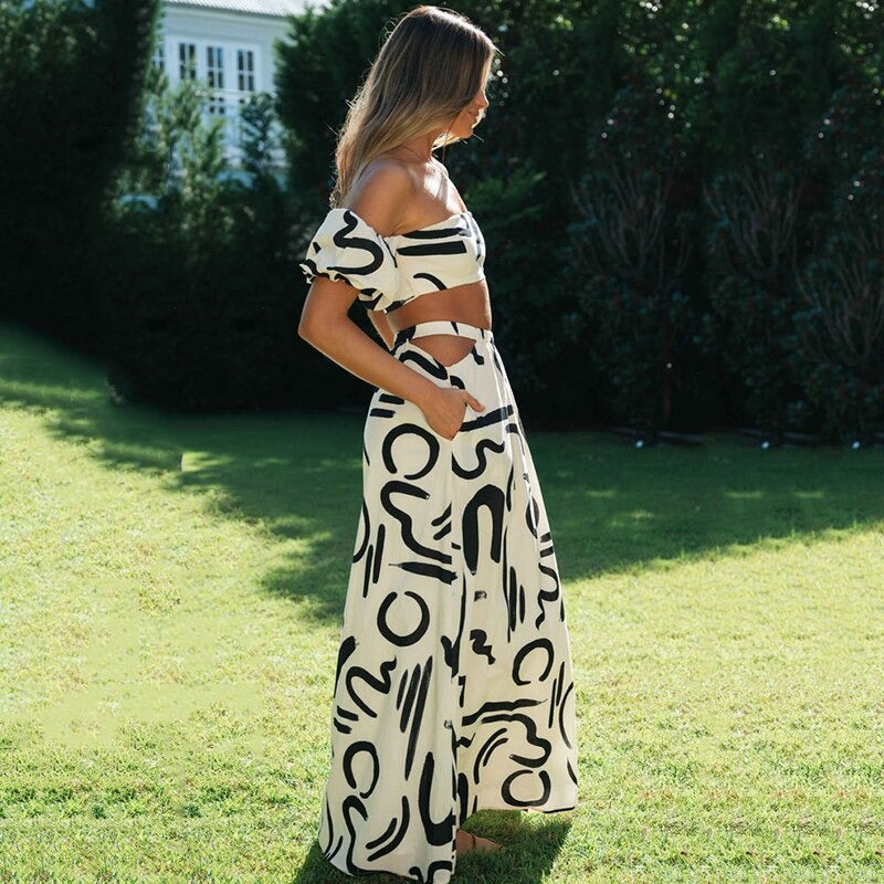 Light & Stylish Two-Piece Ladies Boho Set – Amira-XS-The Livary