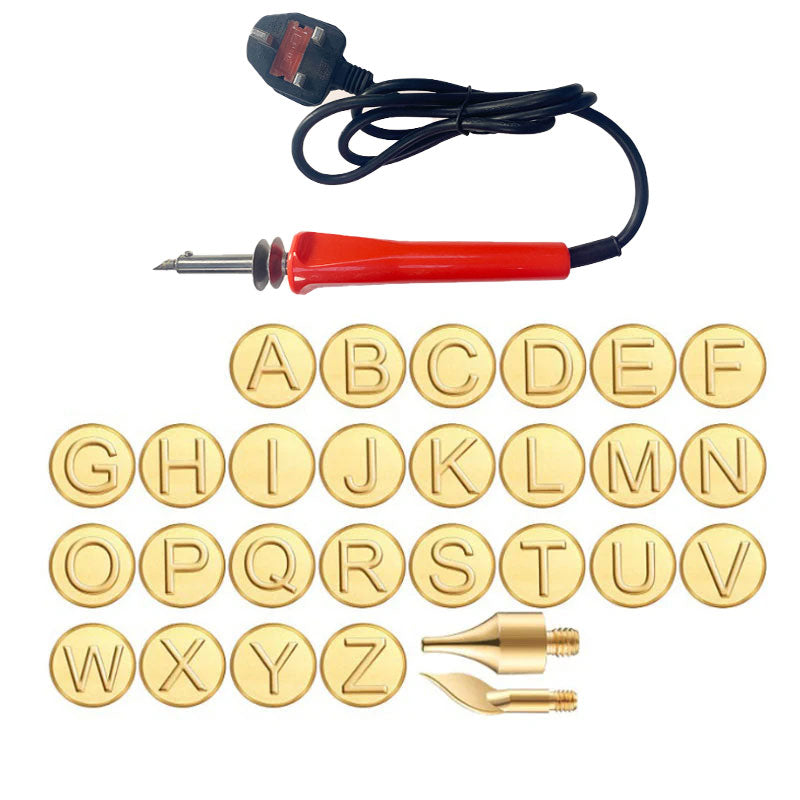 DIY Burner Engraving Kit – AlphaCraft-Brandpen + 28 Letters (including attachments)-The Livary