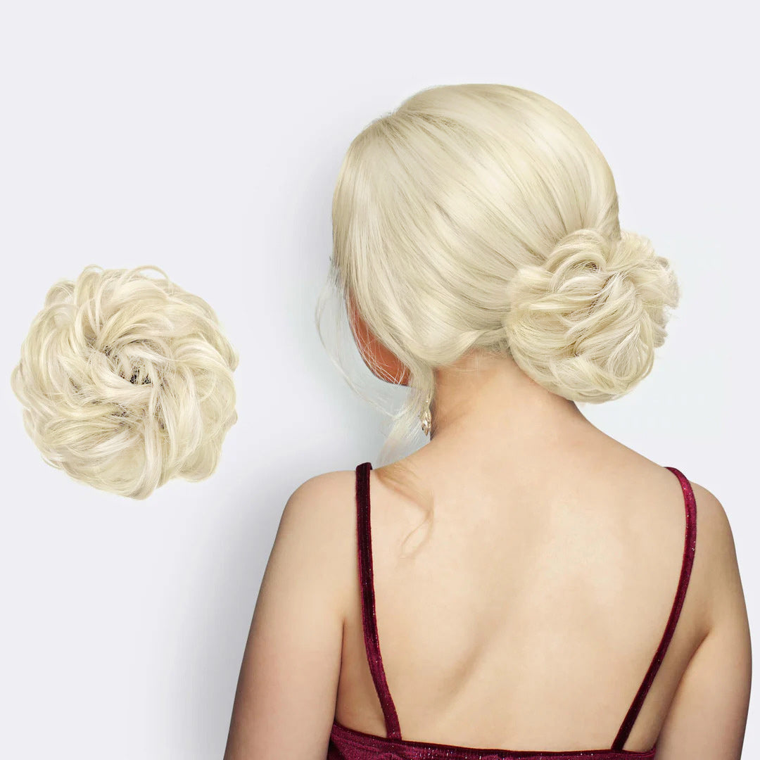 Hairextension Scrunchie – BunPop-Summer Blonde-The Livary