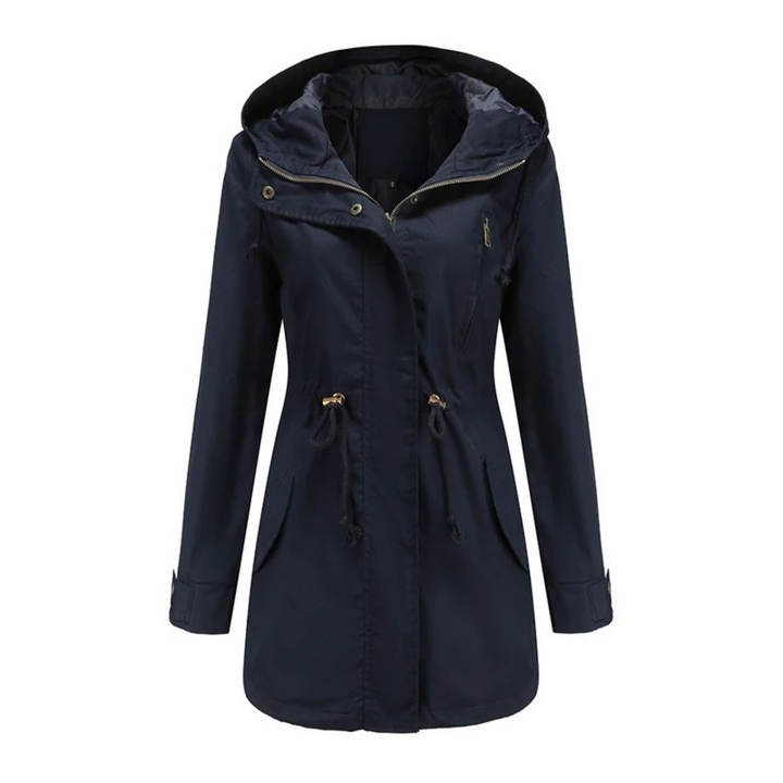 Light & Stylish Women's Summer Jacket with Long Fit – Amira-Blue-S-The Livary