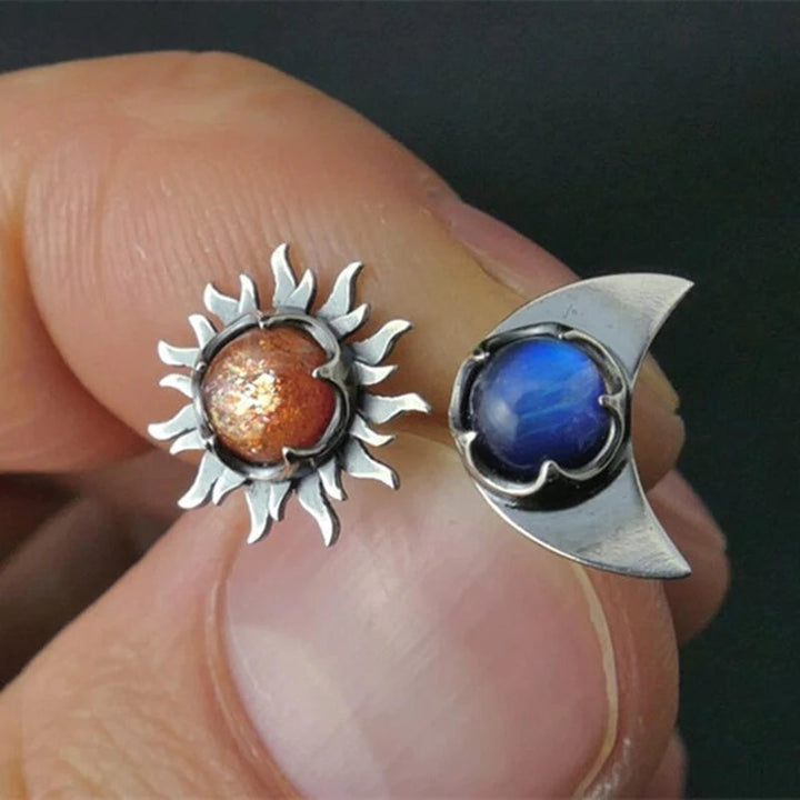 Earrings Sun and Moon - Sunny-The Livary