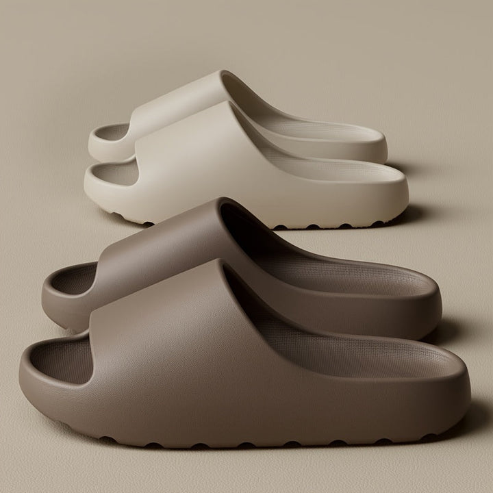 Comfortable & Waterproof Unisex EVA Slippers with Open Toe – Remy-Beige-3.5-The Livary