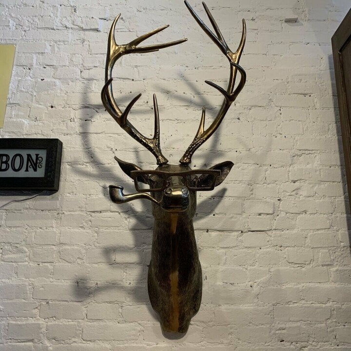Playful Animal Head Wall Decoration - WallCritters-Stag-The Livary