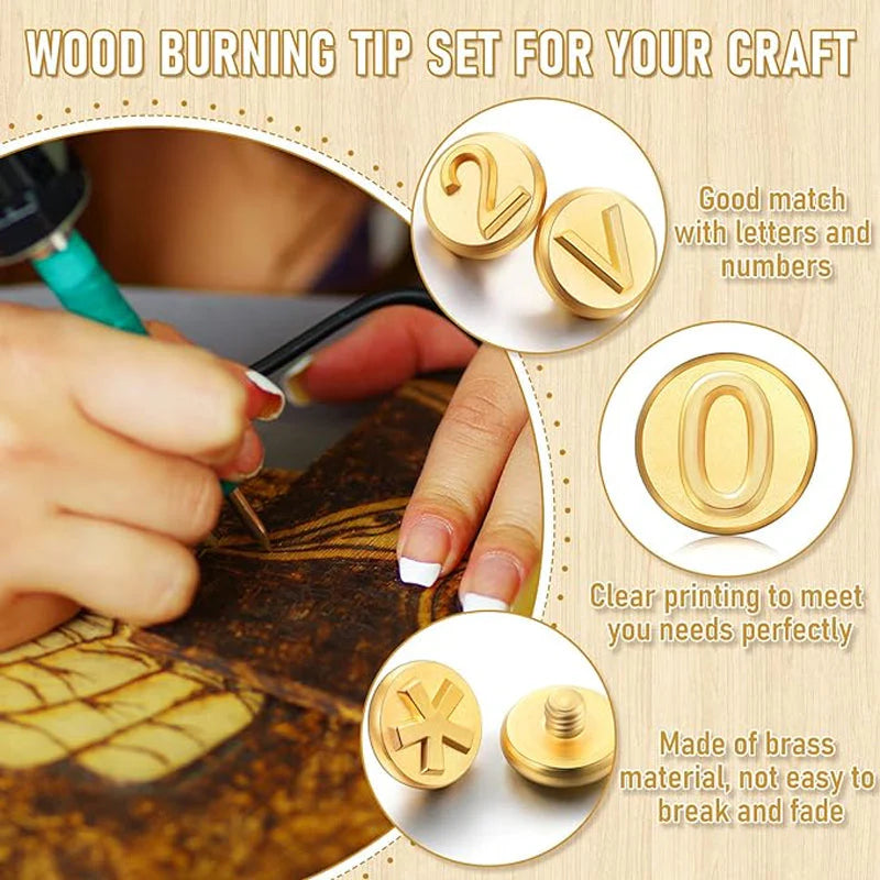 DIY Burner Engraving Kit – AlphaCraft-Brandpen + 28 Letters (including attachments)-The Livary