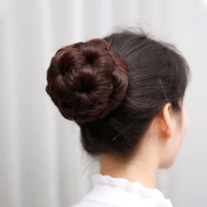 Flower-shaped Hair Clip with Hair Extension – Fiora-Maro-The Livary