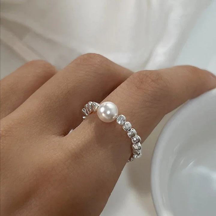 Galaxy Pearl Ring - Stella-White-5-The Livary