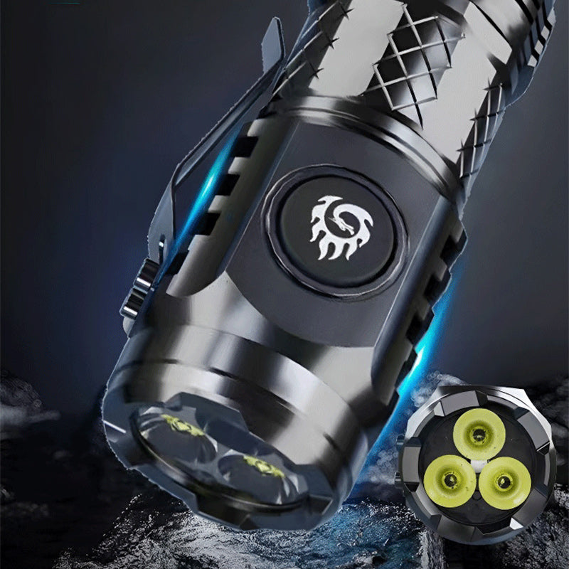 Compact LED Torch - LumenTorch-Black-The Livary