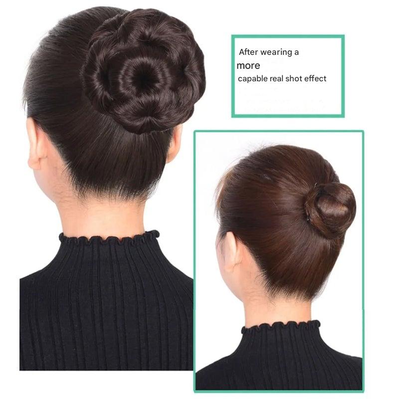 Flower-shaped Hair Clip with Hair Extension – Fiora-Maro-The Livary