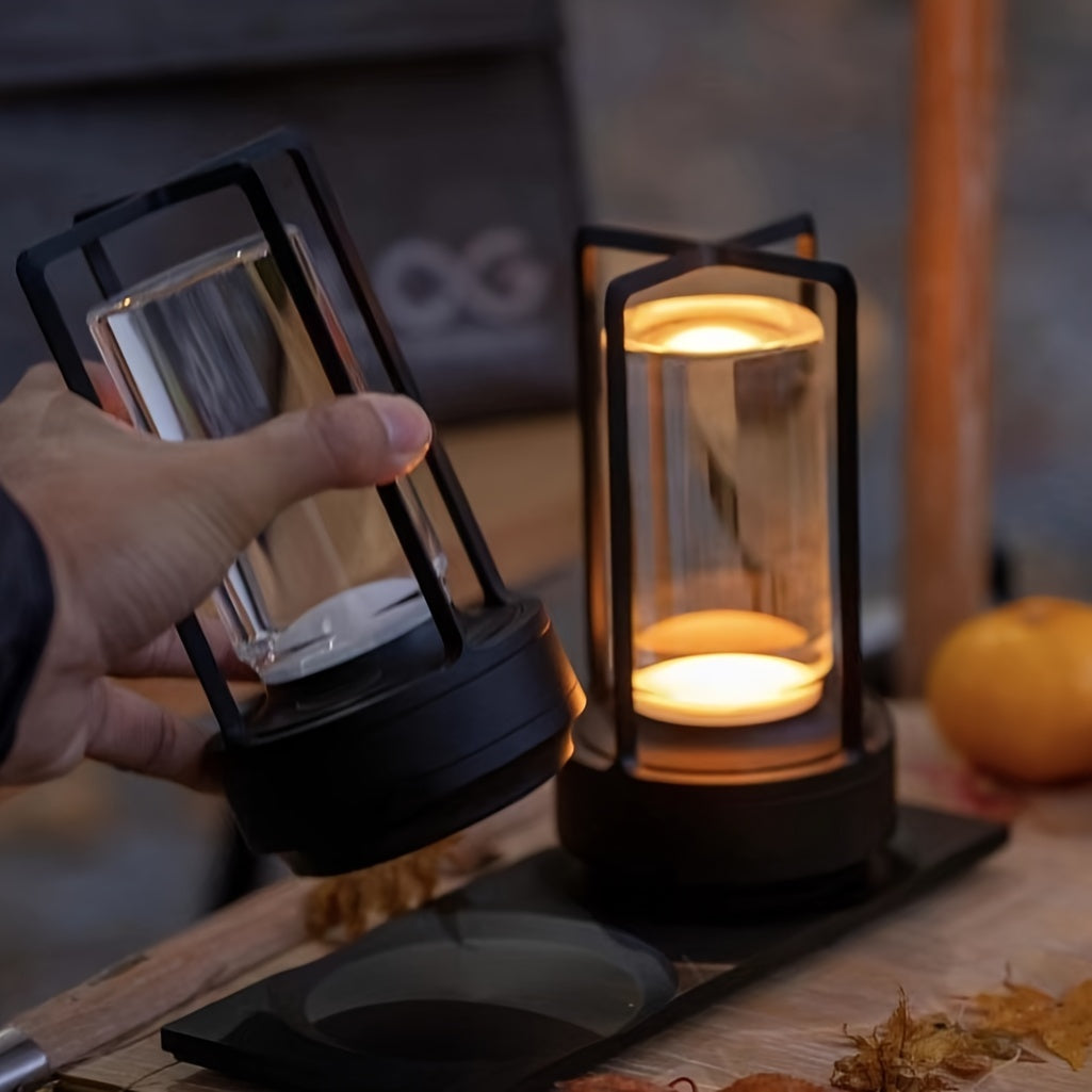 Japanese Style LED Touch Table Lamp - ZenLight-Black-Style B-The Livary
