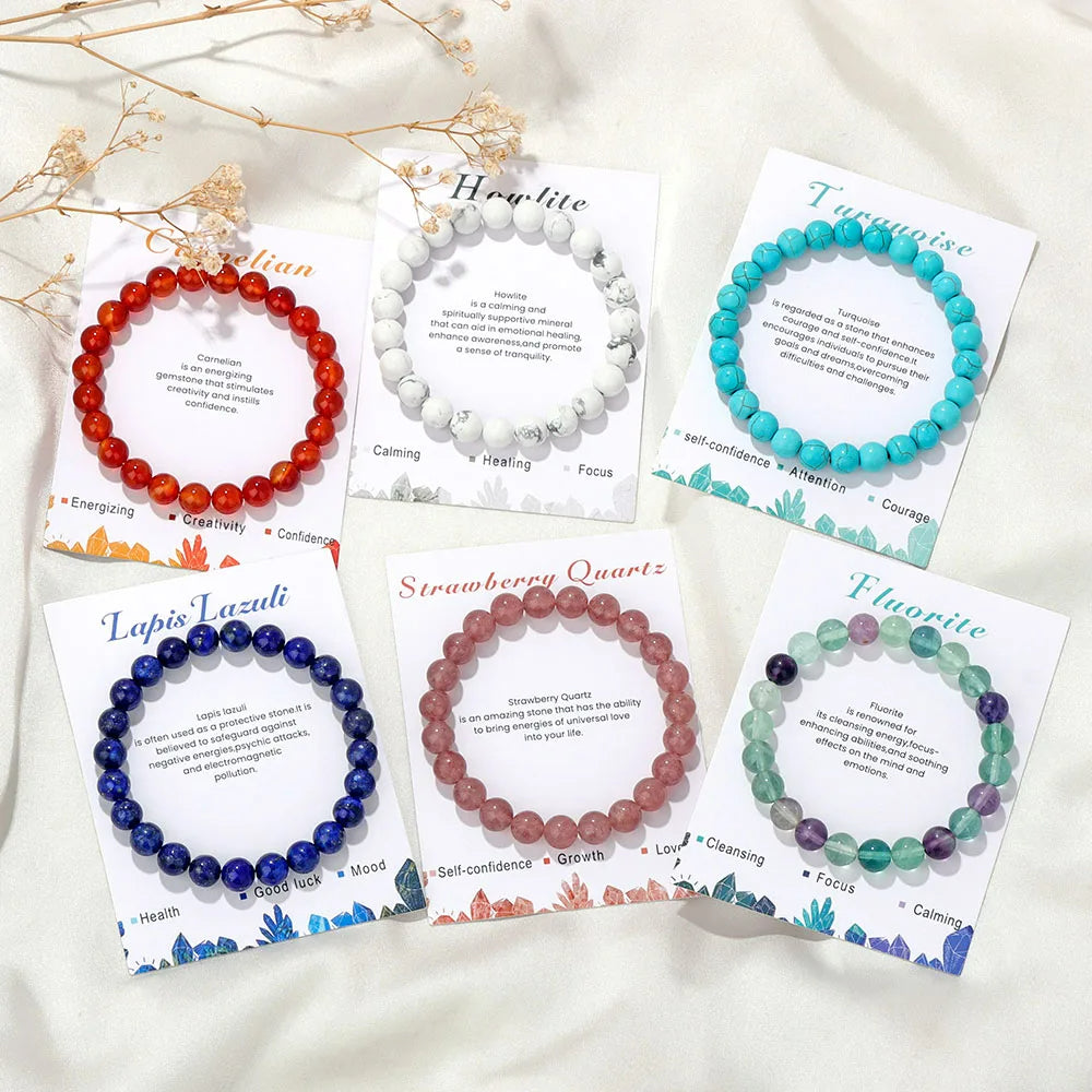 Natural Crystal Healing Energy Bracelet - Aria-Amazonite-The Livary