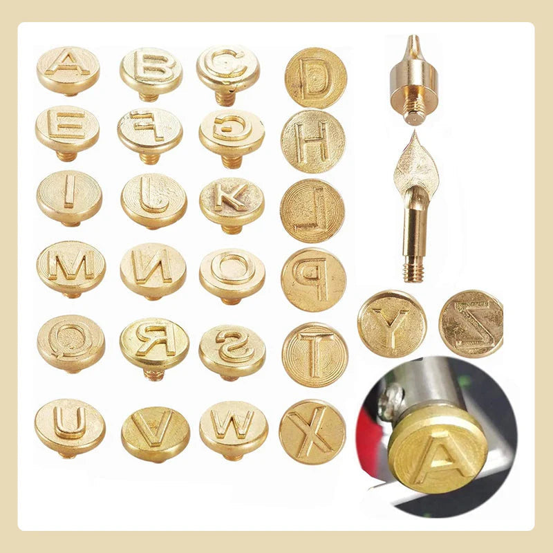 DIY Burner Engraving Kit – AlphaCraft-Brandpen + 28 Letters (including attachments)-The Livary