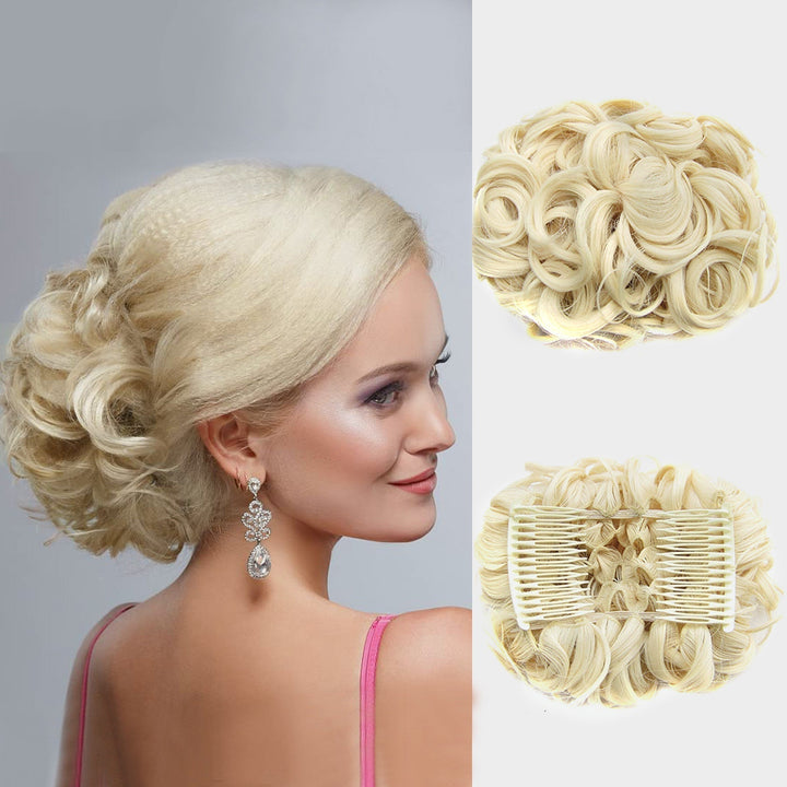 Curly Knot Hair Extension – FluffyFix-01#-The Livary