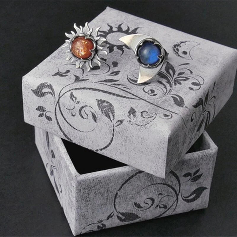 Earrings Sun and Moon - Sunny-The Livary