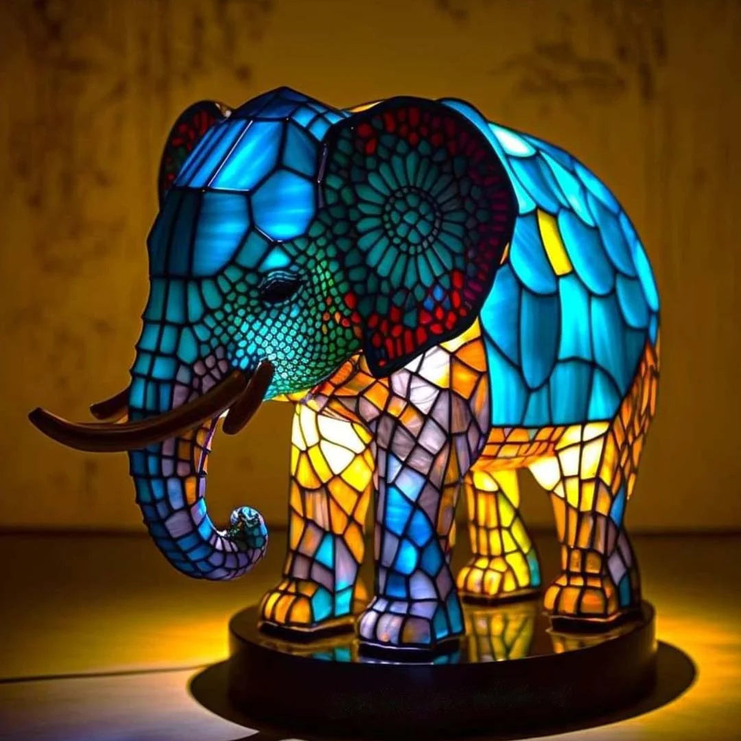 Modern Art Lamp - LumiAura-Elephant-5.91 inches-The Livary