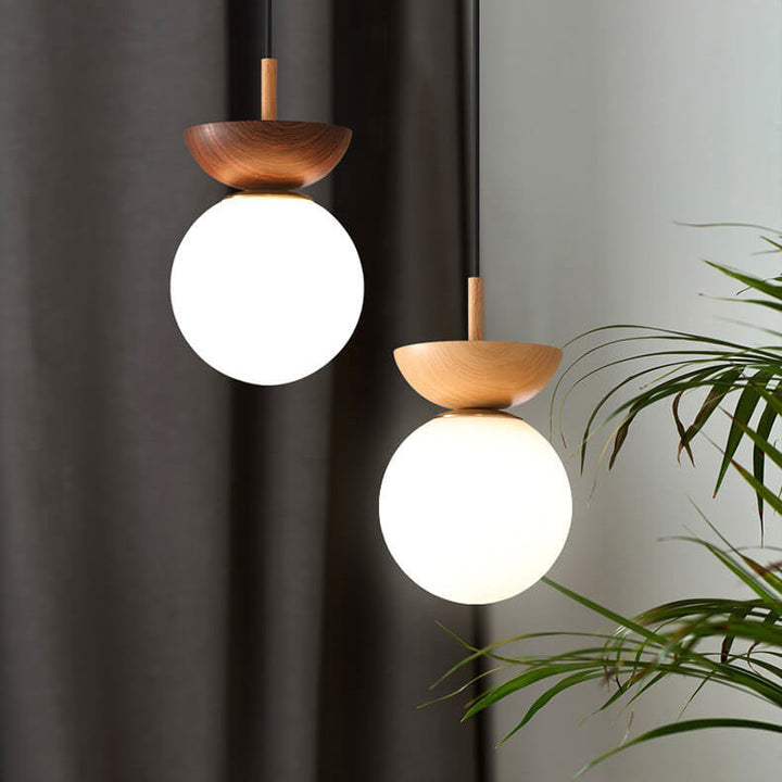 Japanese Style LED Ceiling Lamp – Renji-Warm light-Recessed light-Wood-The Livary