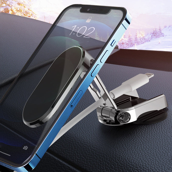 Magnetic Phone Holder for the Car - MagMount Fold-Black-The Livary