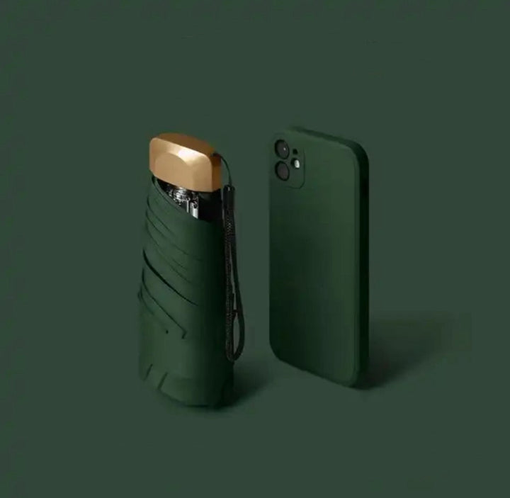 Foldable Mini Umbrella for On-the-Go – Pico-Green-The Livary