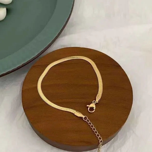 Snake Anklet - Isolde-Gold-The Livary