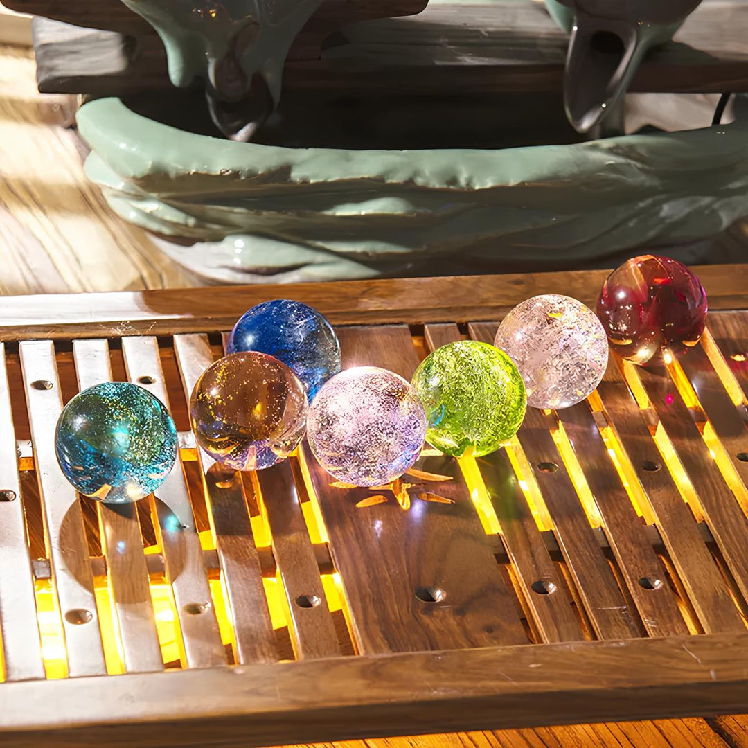 Glowing Cosmic Crystals - AstroGlow Orbs-Rectangle-The Livary