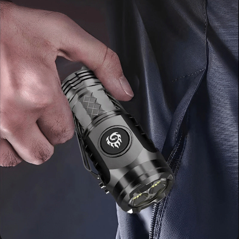 Compact LED Torch - LumenTorch-Black-The Livary