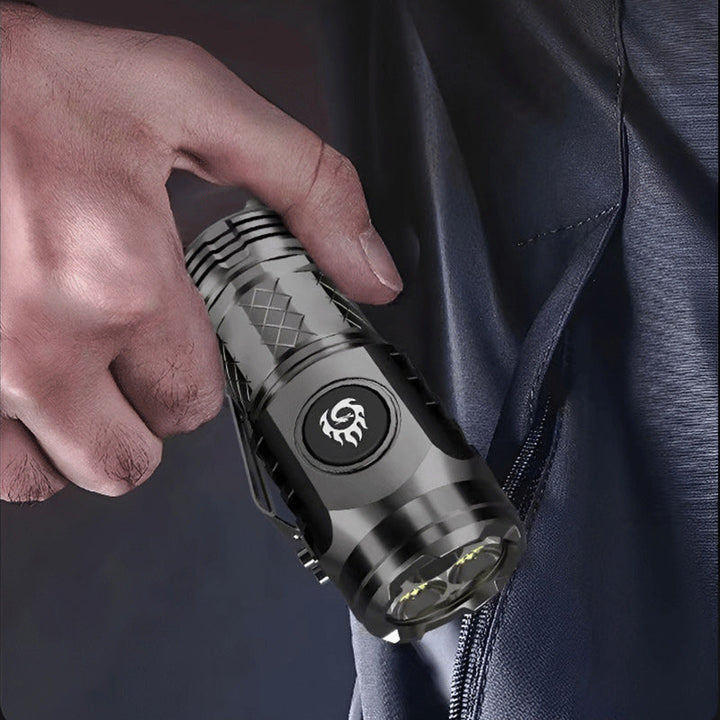 Compact LED Torch - LumenTorch-Black-The Livary