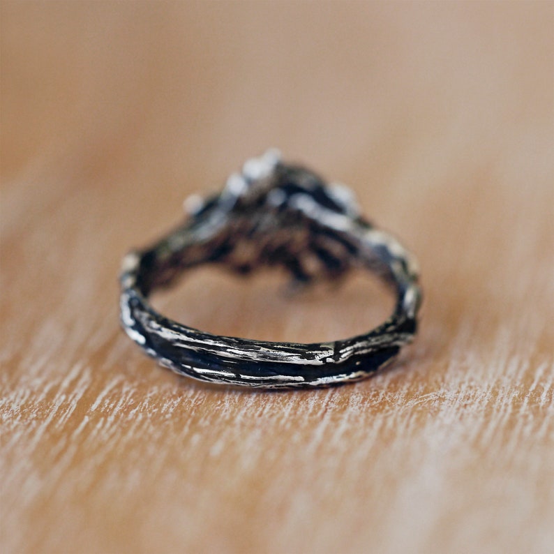 Stylish Moonstone Statement Ring - Iris-Moon-2.01 in-The Livary