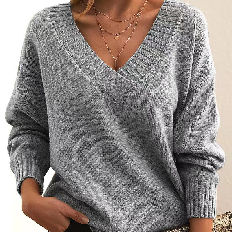 Stylish Cashmere Sweater for Women - Elara-Gray-S-The Livary