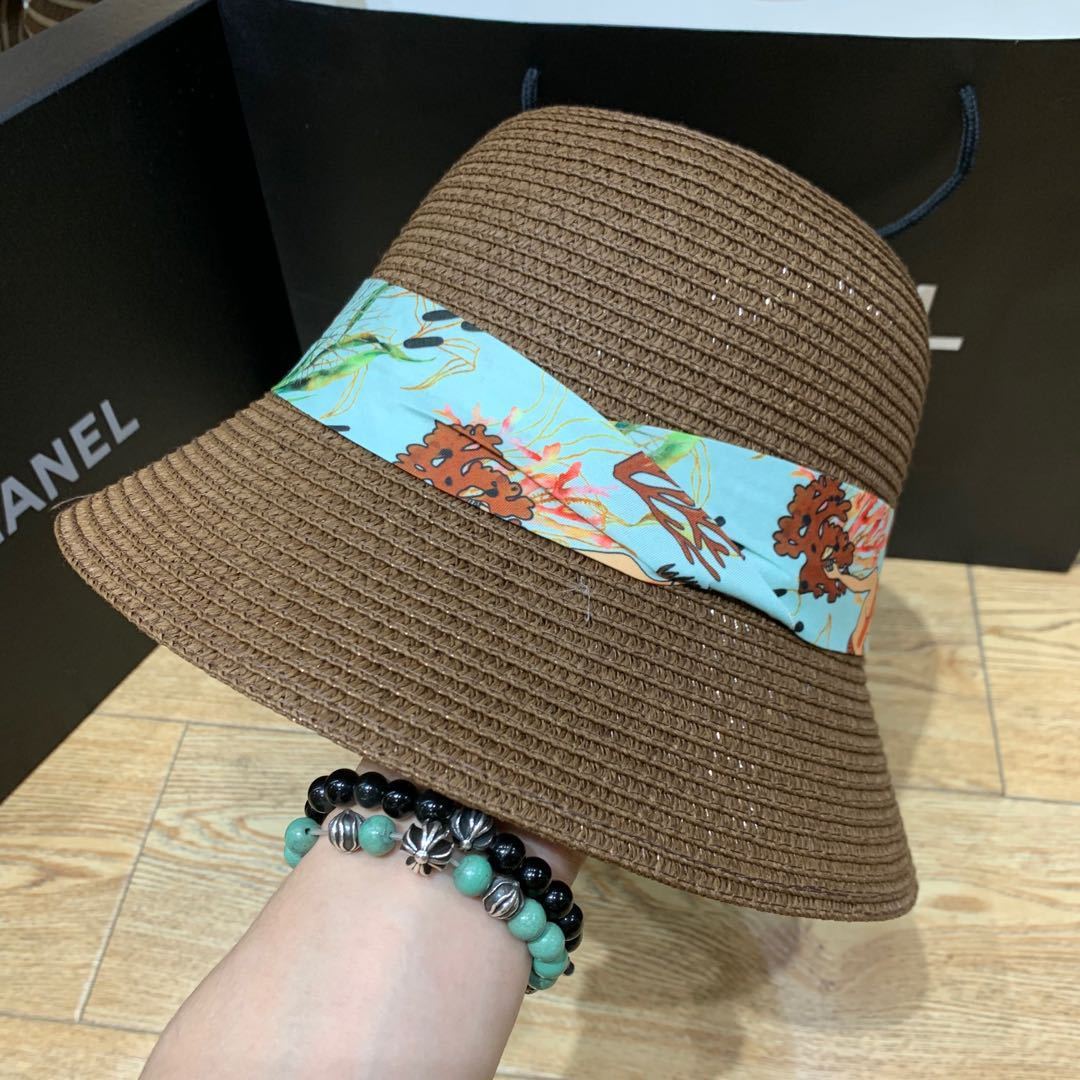 Summer sunhat with bow and wide brim – ShadeRibbon-Coffee brown-One size fits all-The Livary