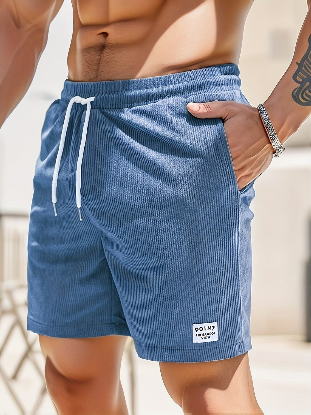Striped Shorts for Men – Luca-Blue-S-The Livary