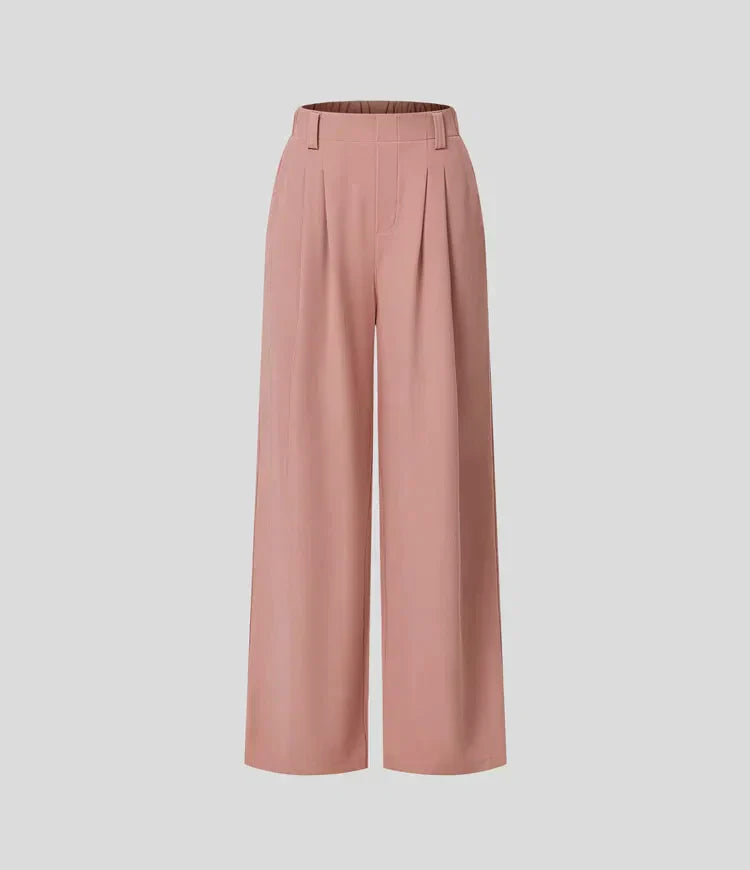 Comfy Ladies Trousers with Wide Legs - Amara-Classic Black-XS-The Livary