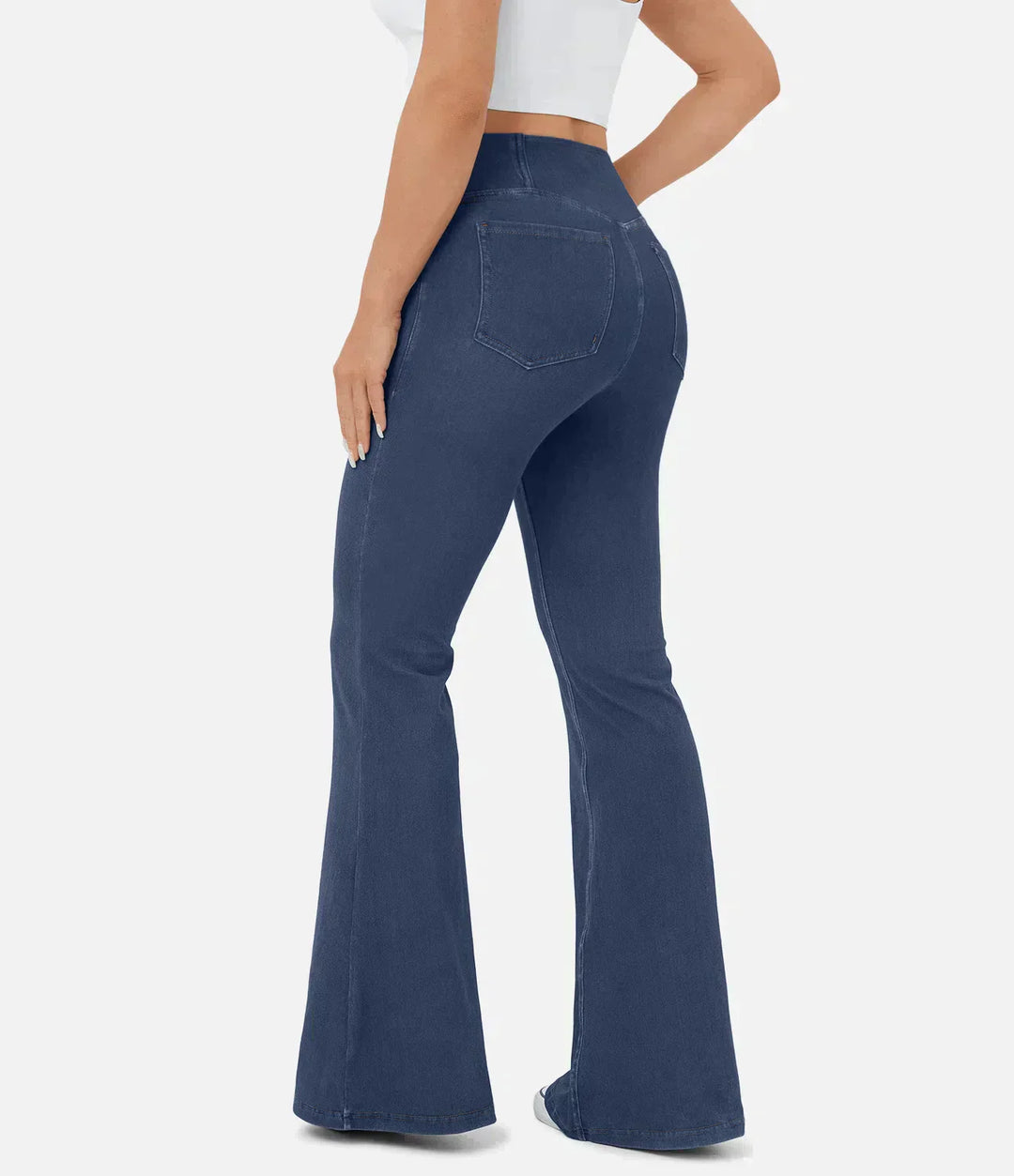 Stylish Bootcut Jeans for Women - Rosa-Blue-S-The Livary