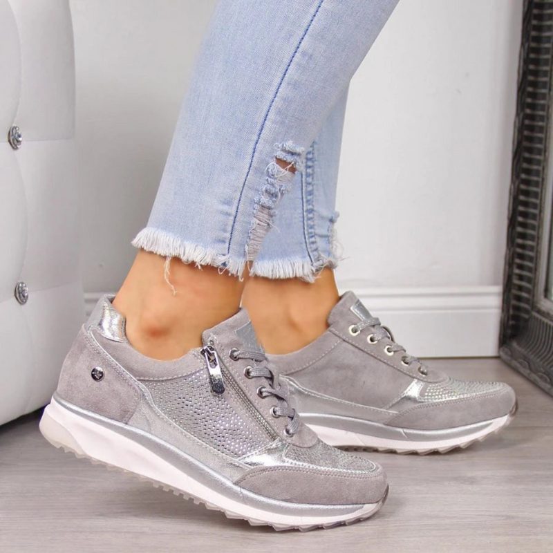 Trendy Ladies' Sports Shoes - Aria-Gray-2.5-The Livary