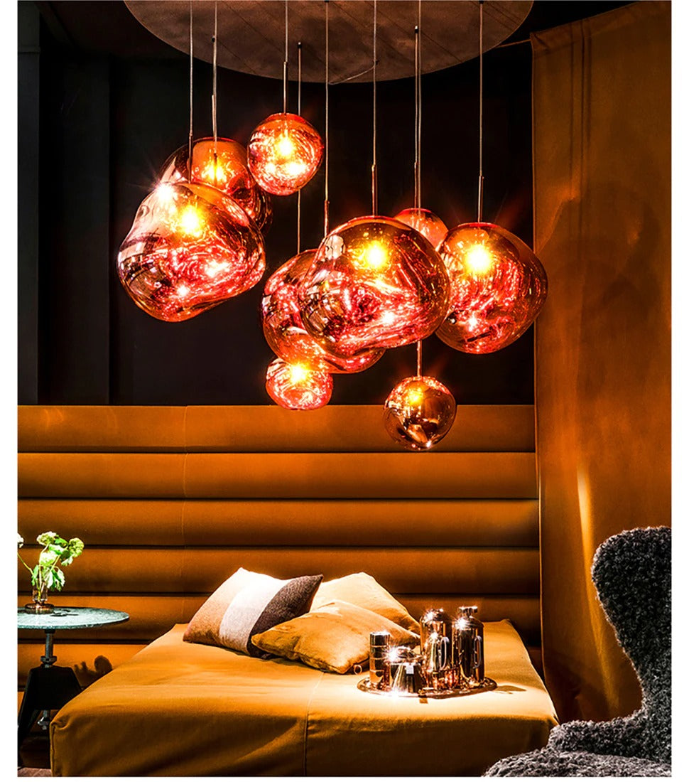 Modern LED Pendant Lamp – Lumaé-Rose gold-15CM-The Livary