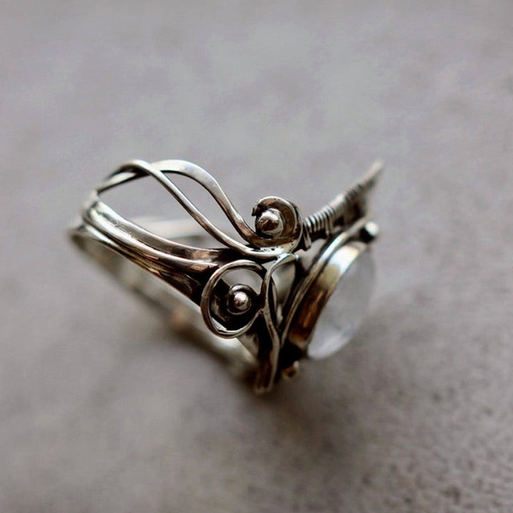 Stylish Vintage Moonstone Ring - Clara-2.01 in-The Livary