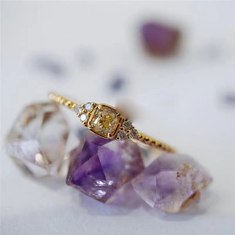 Soft Natural Citrine Ring - Alina-Citrine-The Livary