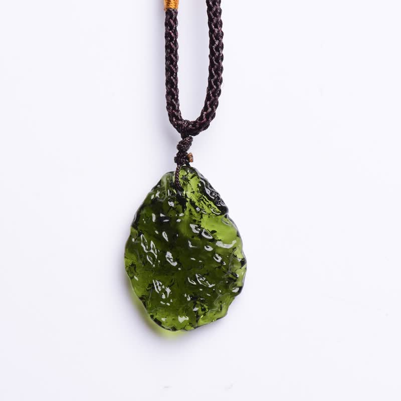 Purification Green Moldavite Necklace - Alina-Necklace + Natural Stone-3-5g-The Livary
