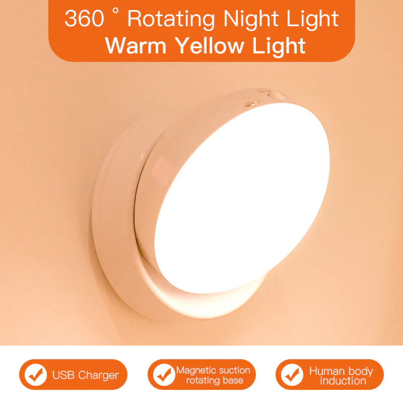 Smart Motion Sensor Night Light - Elara-White-The Livary