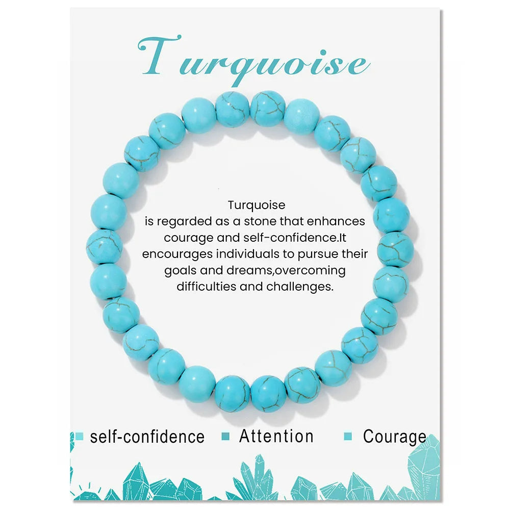 Natural Crystal Healing Energy Bracelet - Aria-Amazonite-The Livary