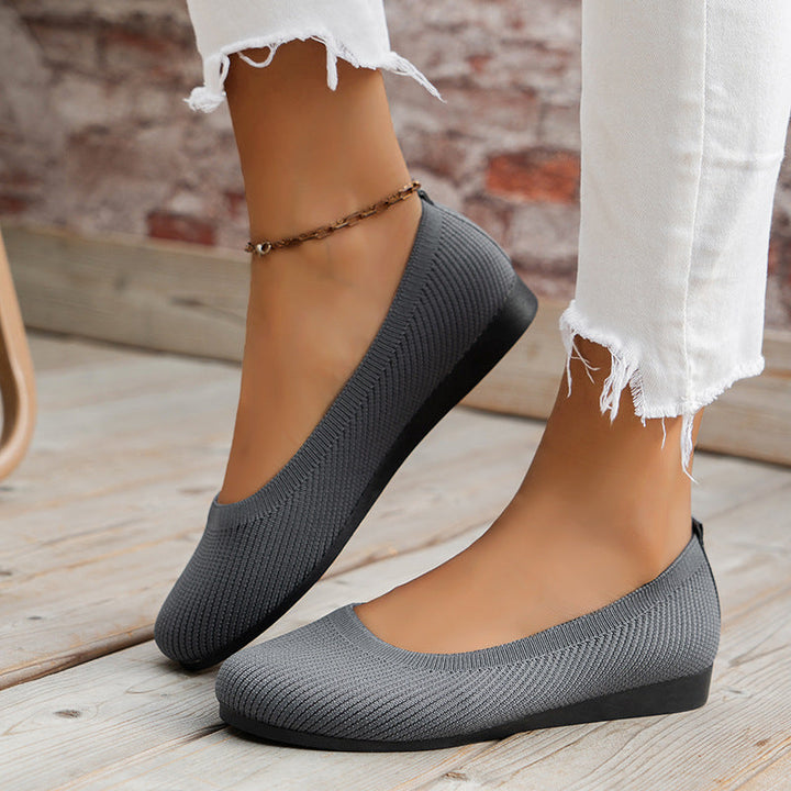 Orthopaedic ladies' ballerinas with comfort sole & classic design – Mia-Black-3.5-The Livary
