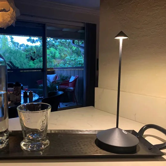 Wireless LED Table Lamp - ClarityGlow-White-The Livary